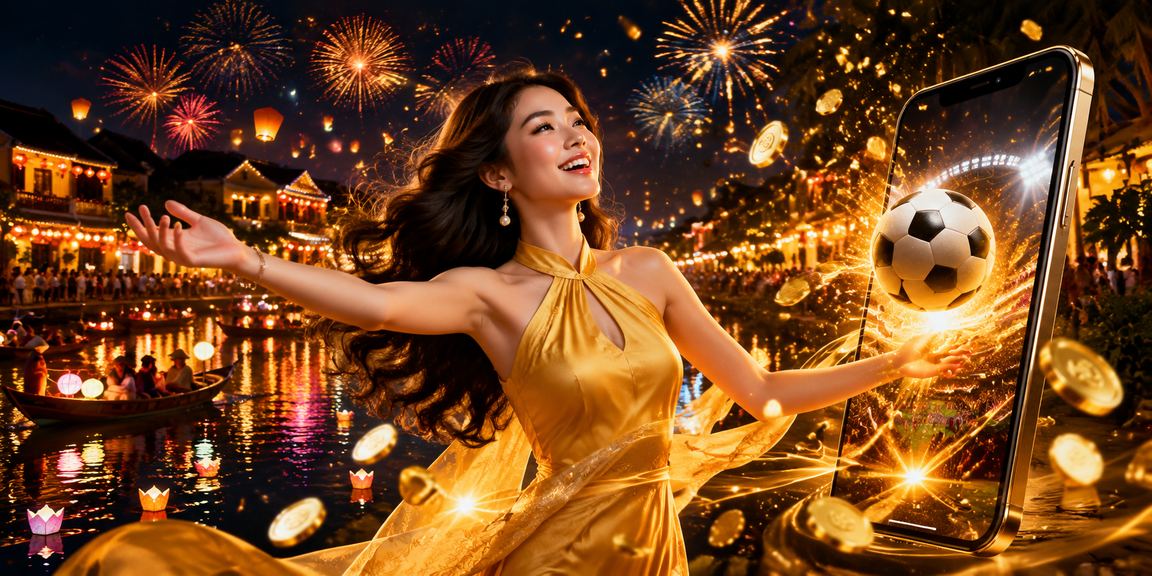 Không khí xem bóng đá và cá cược tại lễ hội Hội An